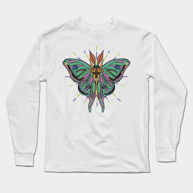 Lunar Moth, V. 1 Long Sleeve T-Shirt by Piper